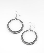Load image into Gallery viewer, Mayan Mantra Silver Earrings
