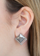 Load image into Gallery viewer, Stellar Square Silver Stud Earrings
