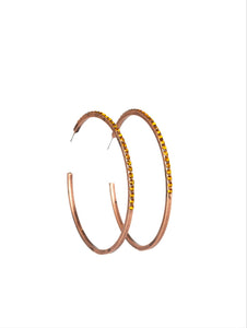 Trending Twinkle Copper Hoop Earrings