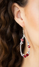 Load image into Gallery viewer, Quite The Collection Red and Bling Earrings

