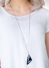 Load image into Gallery viewer, Ultra Sharp Blue Bling Necklace and Earrings
