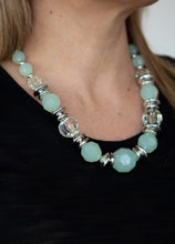Load image into Gallery viewer, Dine and Dash Green Necklace and Earrings
