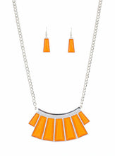 Load image into Gallery viewer, Glamour Goddess Orange Necklace and Earrings
