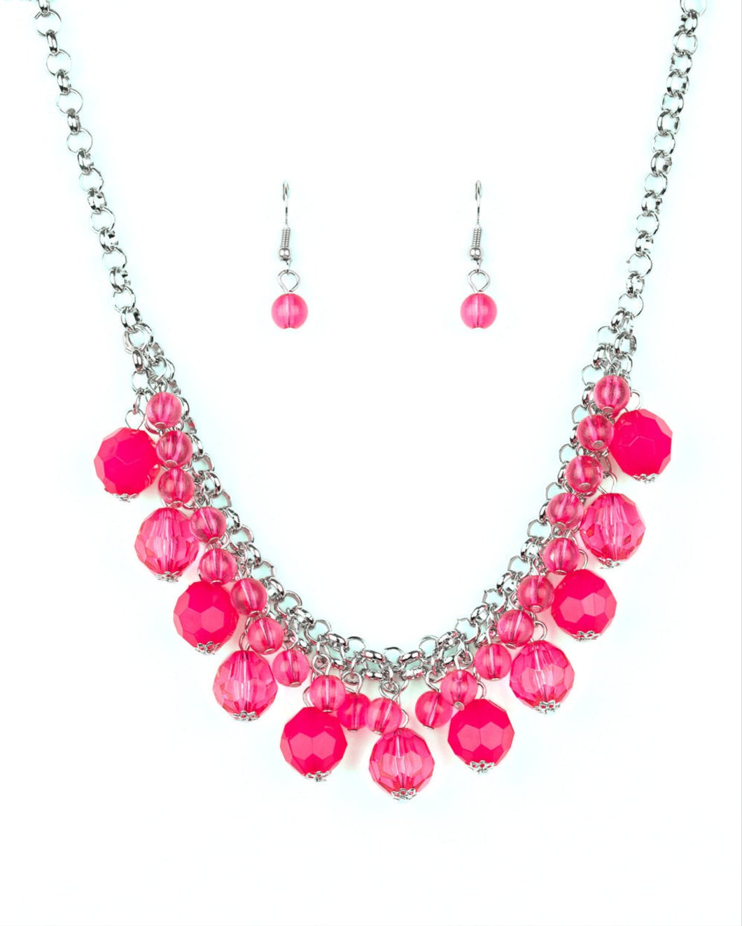 Fiesta Fabulous Pink Necklace and Earrings