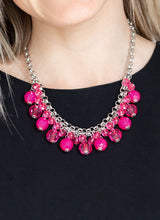 Load image into Gallery viewer, Fiesta Fabulous Pink Necklace and Earrings
