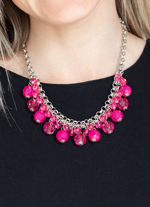 Fiesta Fabulous Pink Necklace and Earrings