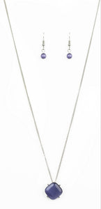 You GLOW Girl Purple Necklace and Earrings