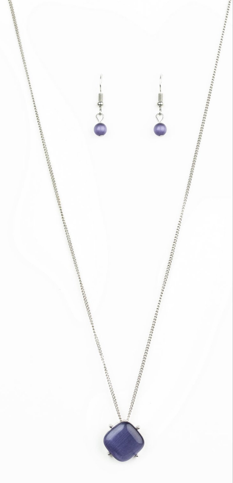 You GLOW Girl Purple Necklace and Earrings