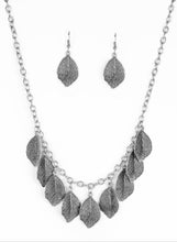 Load image into Gallery viewer, A True Be-LEAF-er Silver Necklace and Earrings
