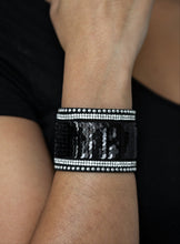 Load image into Gallery viewer, Flip the Script PINK/BLACK Sequin Wrap Bracelet
