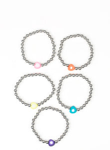 Assorted Colors Kids Stretch Bracelets (Set of 10)