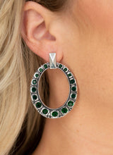 Load image into Gallery viewer, All For Glow Green and Silver Bling Earrings
