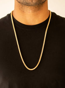 Boxed In Gold Urban/Unisex Necklace