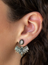 Load image into Gallery viewer, Wing Fling Brass Peekaboo Earrings
