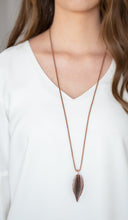 Load image into Gallery viewer, Feather Forager Copper Necklace and Earrings
