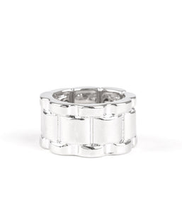 Modern Machinery Men's/Unisex Silver Ring
