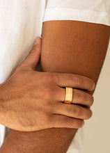 Load image into Gallery viewer, Atlas Gold Men&#39;s/Unisex Silver Ring
