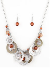 Load image into Gallery viewer, Turn It Up Multicolored Necklace and Earrings
