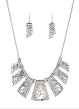 Load image into Gallery viewer, Vintage Vineyard Silver Necklace and Earrings
