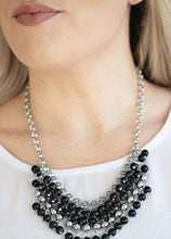 Load image into Gallery viewer, Jubilant Jingle Black Necklace and Earrings
