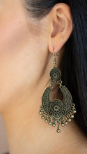 Load image into Gallery viewer, Sunny Chimes Brass Earrings
