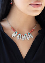Load image into Gallery viewer, Neutral TERRA-tory Brown and Turquoise Necklace and Earrings
