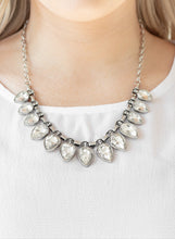 Load image into Gallery viewer, FEARLESS is More White Necklace and Earrings
