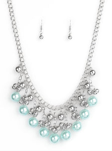 Pearl Appraisal Blue Necklace and Earrings