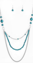 Load image into Gallery viewer, Very Vintage Blue Necklace and Earrings
