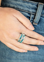 Load image into Gallery viewer, Elegant Effervescence Blue Bling Ring
