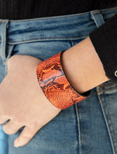 Load image into Gallery viewer, It&#39;s a Jungle Out There Orange Wrap Bracelet
