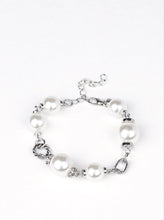 Load image into Gallery viewer, Boardroom Baller White Pearl and Silver Bracelet
