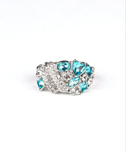 Sparkle Bust Blue Bling Ring