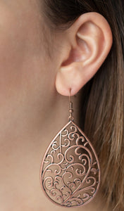 Grapevine Grandeur Copper Earrings