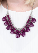 Load image into Gallery viewer, Endless Effervescence Purple Necklace and Earrings
