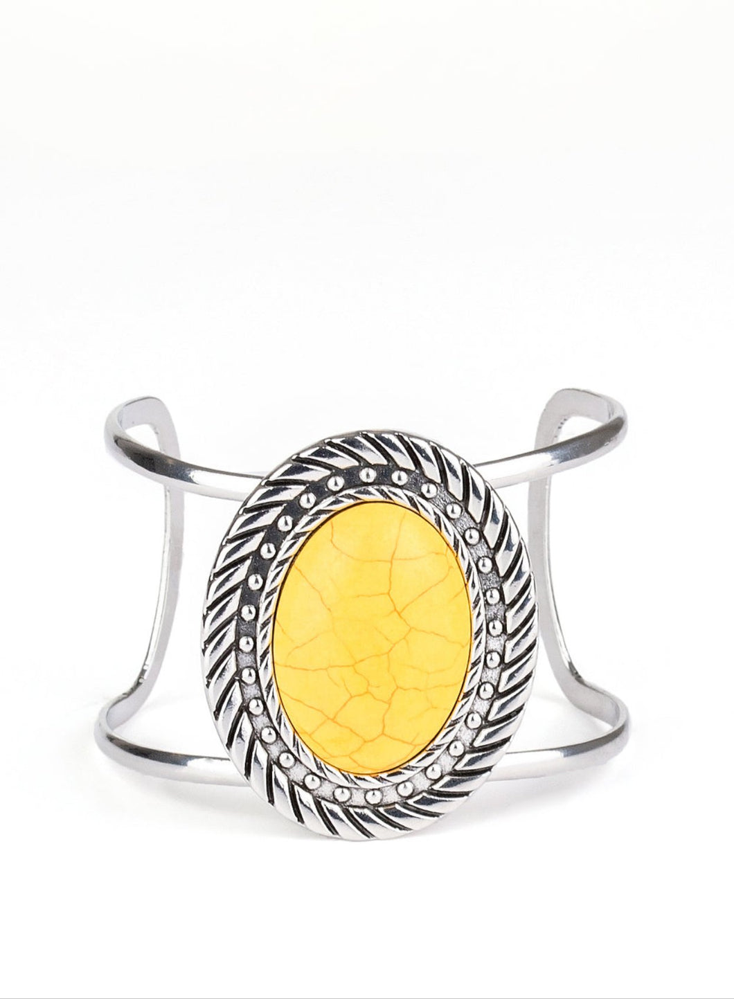 Desert Aura Yellow Cuff Bracelet