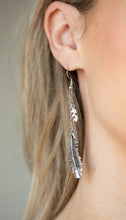 Load image into Gallery viewer, Find Your Flock Green Bead Feather Earrings
