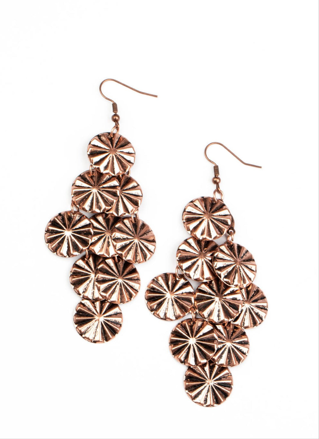 Star Spangled Shine Copper Earrings