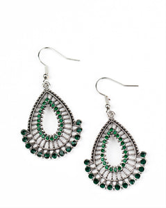Castle Collection Green Earrings