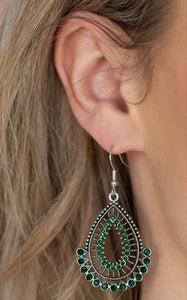Castle Collection Green Earrings