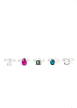 Load image into Gallery viewer, &quot;Assorted Colors and Shapes&quot; Starlet Shimmer (Kids) Rings (Set of 5)

