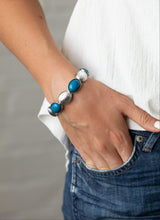 Load image into Gallery viewer, &quot;Decadently Dewy&quot; Blue Bracelet
