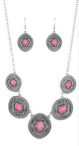 "Alter ECO" Pink Necklace and Earrings