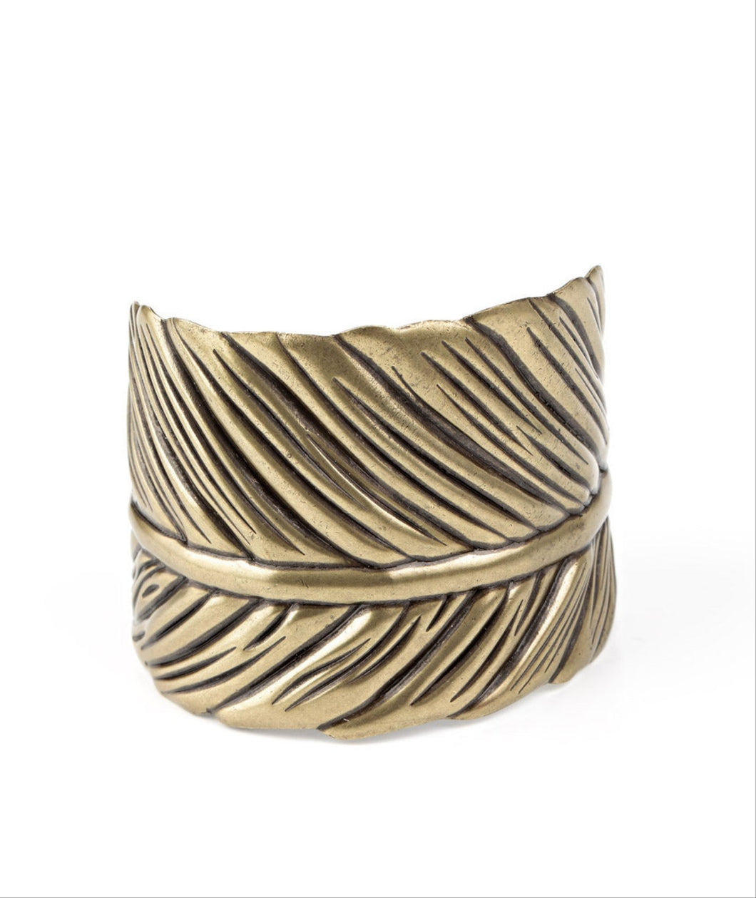 Where There's a QUILL, There's a Way Brass Bracelet