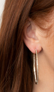Marquee Magic Gold Hoop Earrings