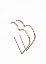 Load image into Gallery viewer, I HEART a Rumor Brass Earrings
