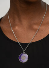 Load image into Gallery viewer, Prairie Promenade Purple Daisy Necklace and Earrings
