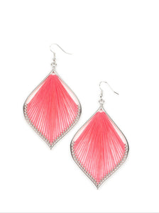 Harp Strings Pink Earrings