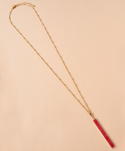 "Raise the Bar" Fuchsia Necklace