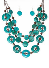 Load image into Gallery viewer, Catalina Coastin&#39; Blue Necklace and Earrings
